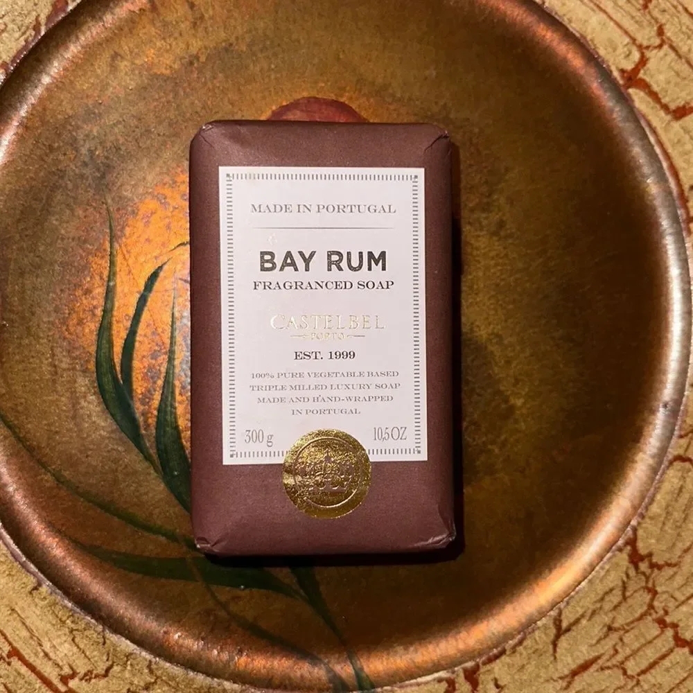 Men’s Set of 2 1 Bay Rum Fragranced Soap & 2 Goat’s Milk Bars